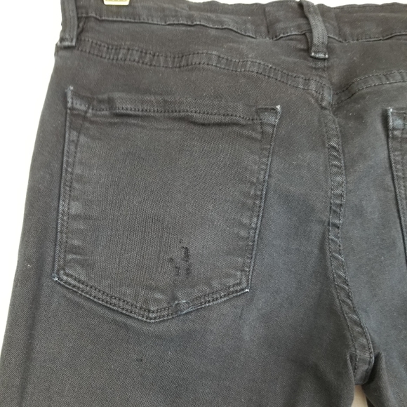 FRAME Denim Faded Black Le Skinny De Jeanne Jean Sz 26 - Picture 10 of 13